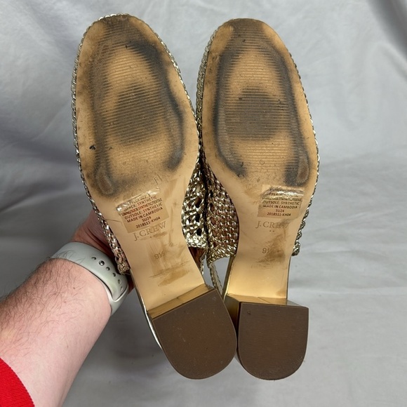 J. Crew Factory Woven Slingback Heels - Picture 6 of 8